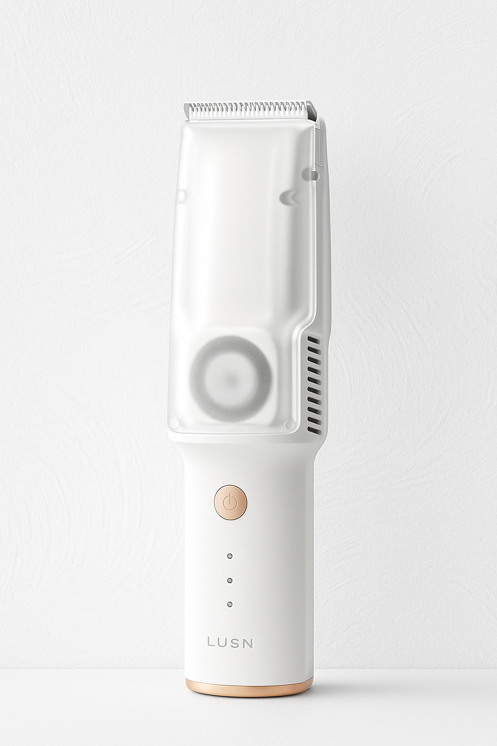 Lusn– der sanfte Haarschneider mit Vakuum-Funktion für Babys & Kinder